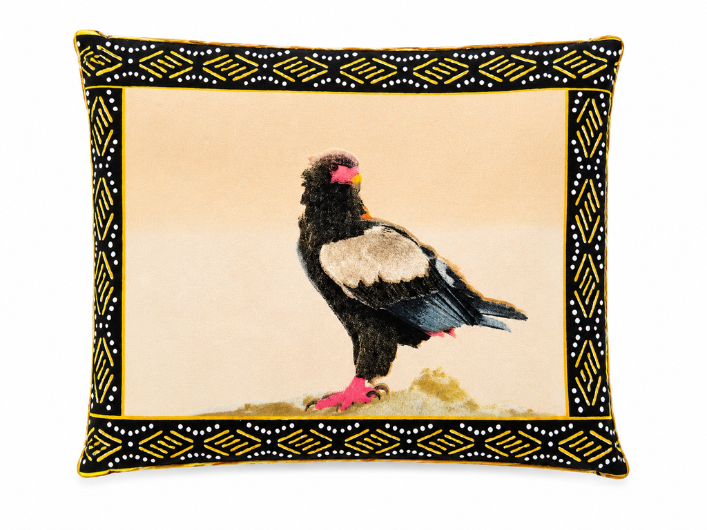 African Wildlife Scatter Cushion | Handmade Safari Throw Pillow | Threads of Africa