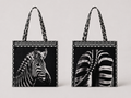 Zebra Wildlife Tote Bag | African Print Shopping Bag | Threads of Africa