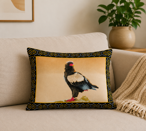 African Wildlife Scatter Cushion | Handmade Safari Throw Pillow | Threads of Africa